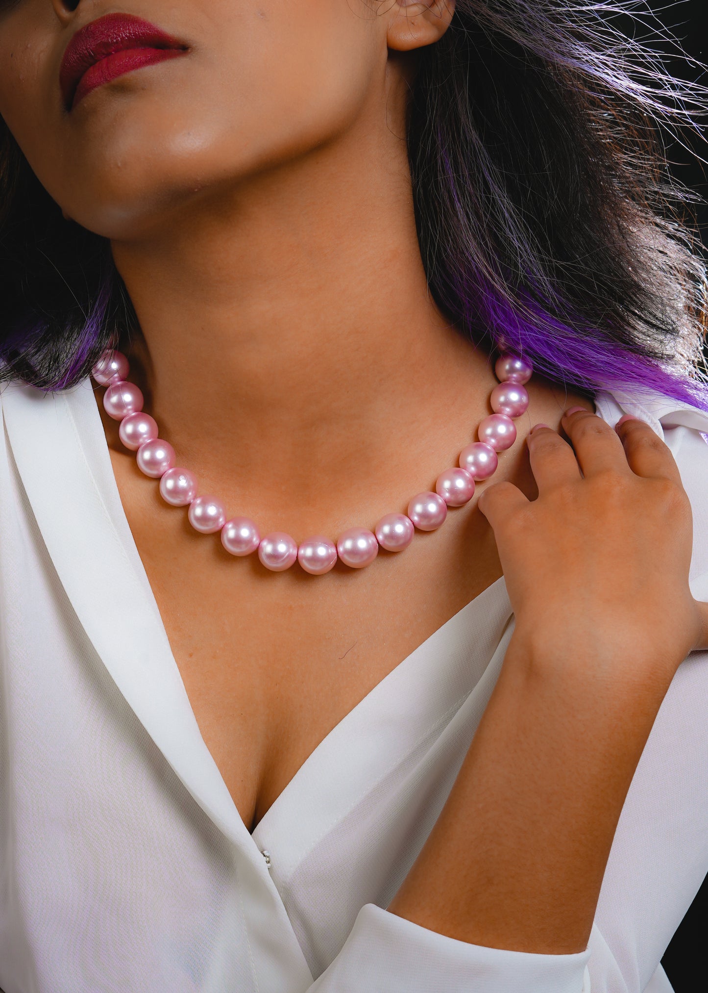 Sophia Pearls Necklace (14 mm)