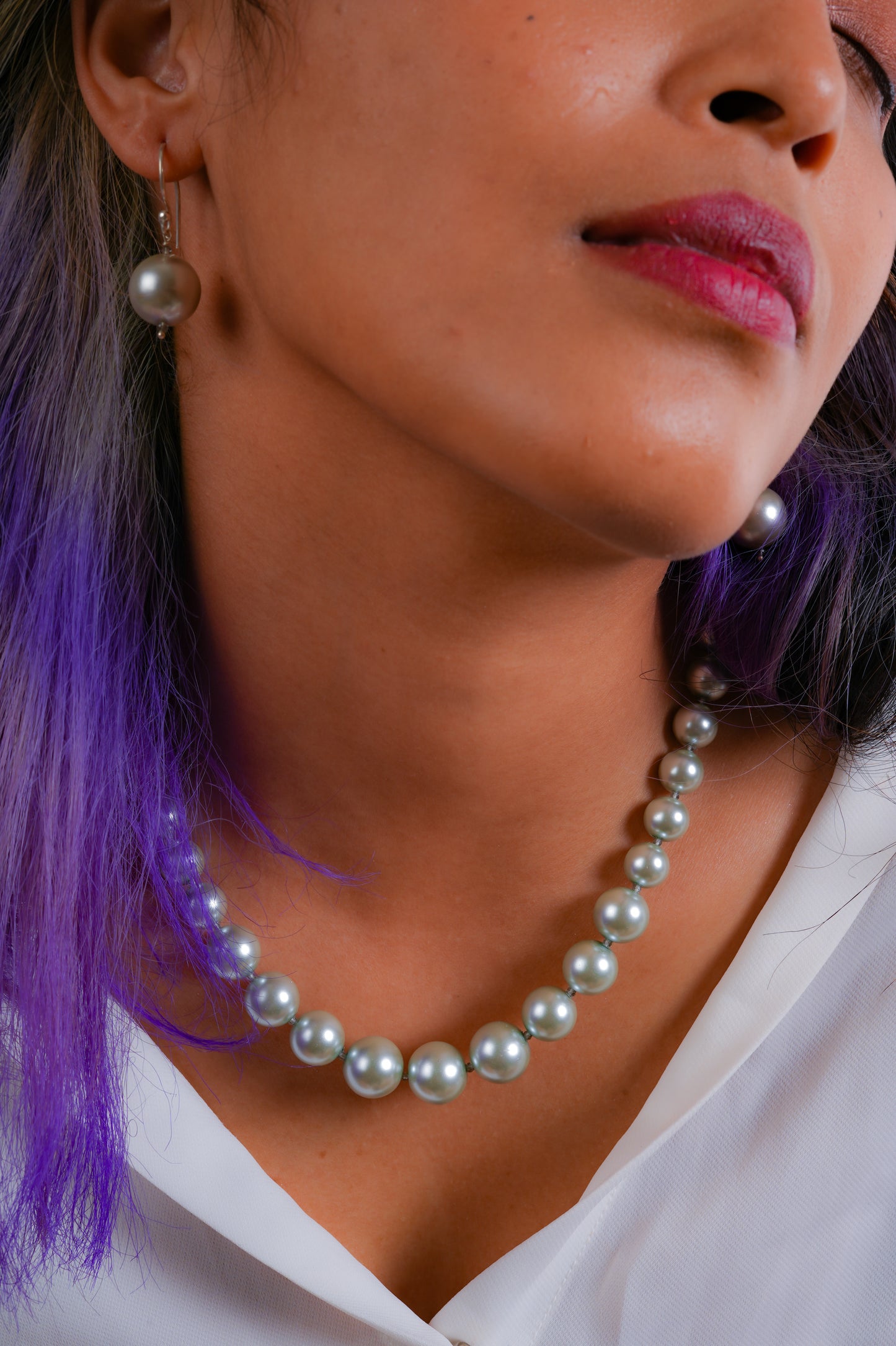Silver Lining Graduated Pearls Necklace