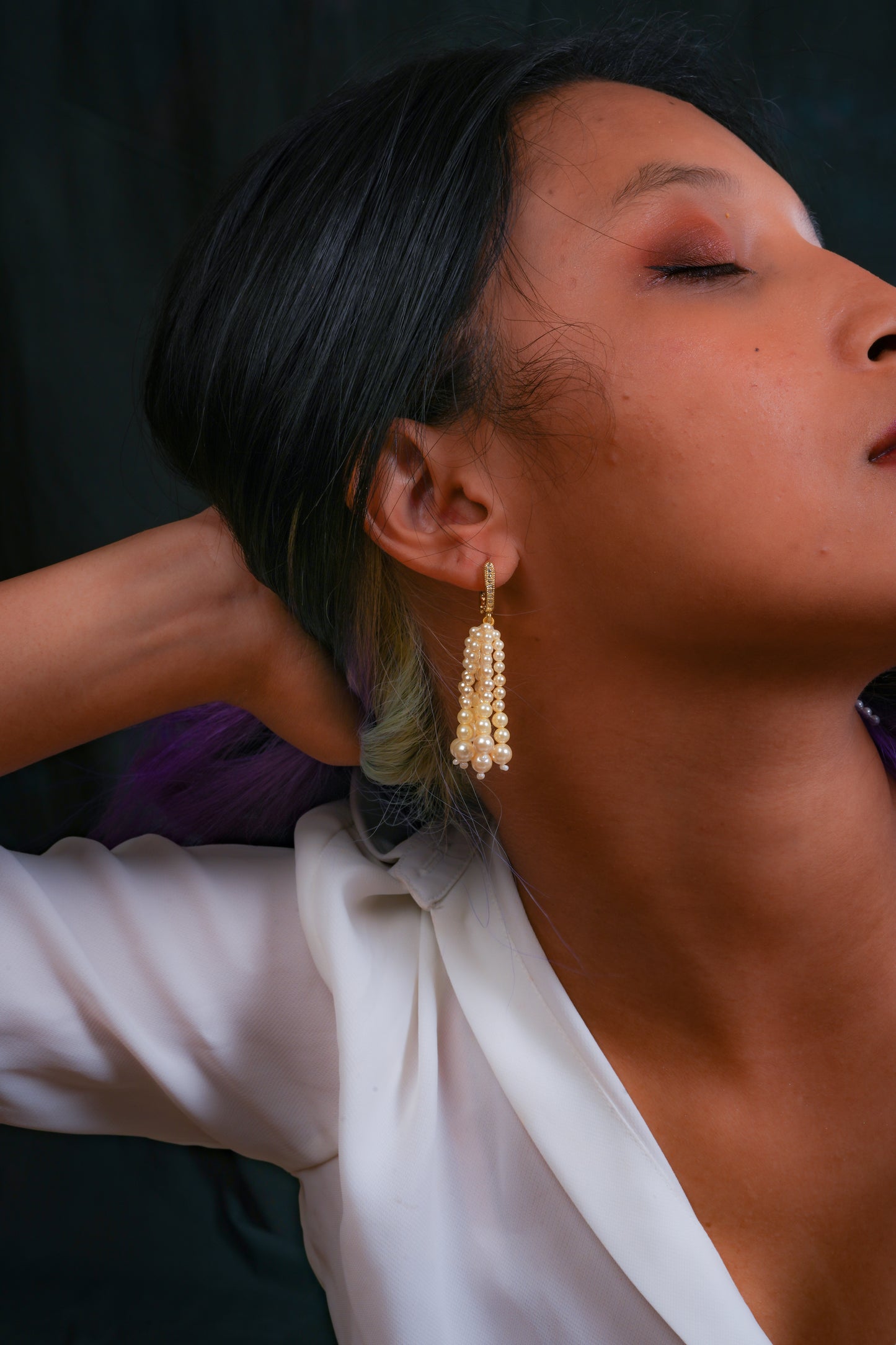 Pearl Tassel Earrings