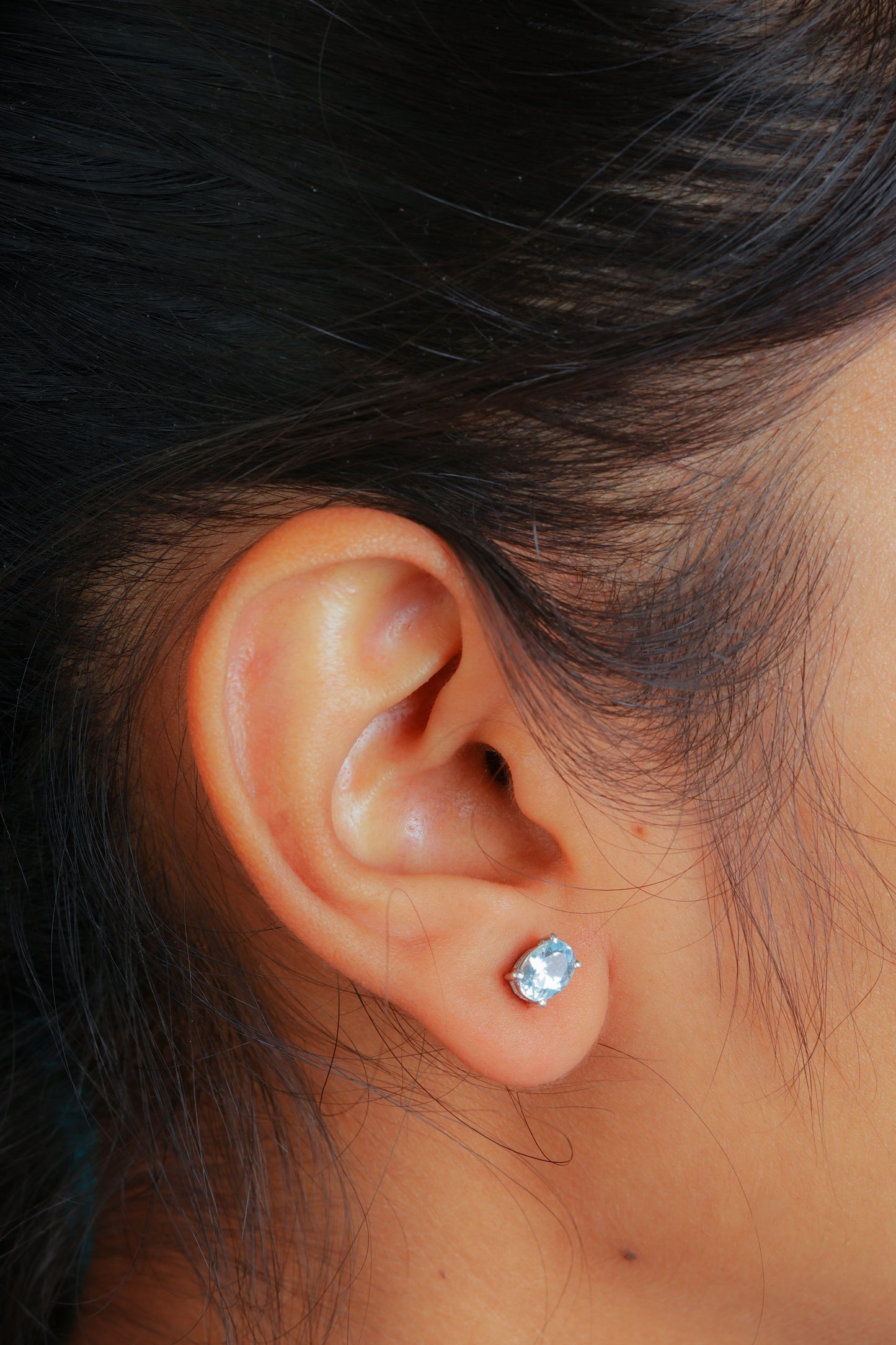 Blue Topaz Studs