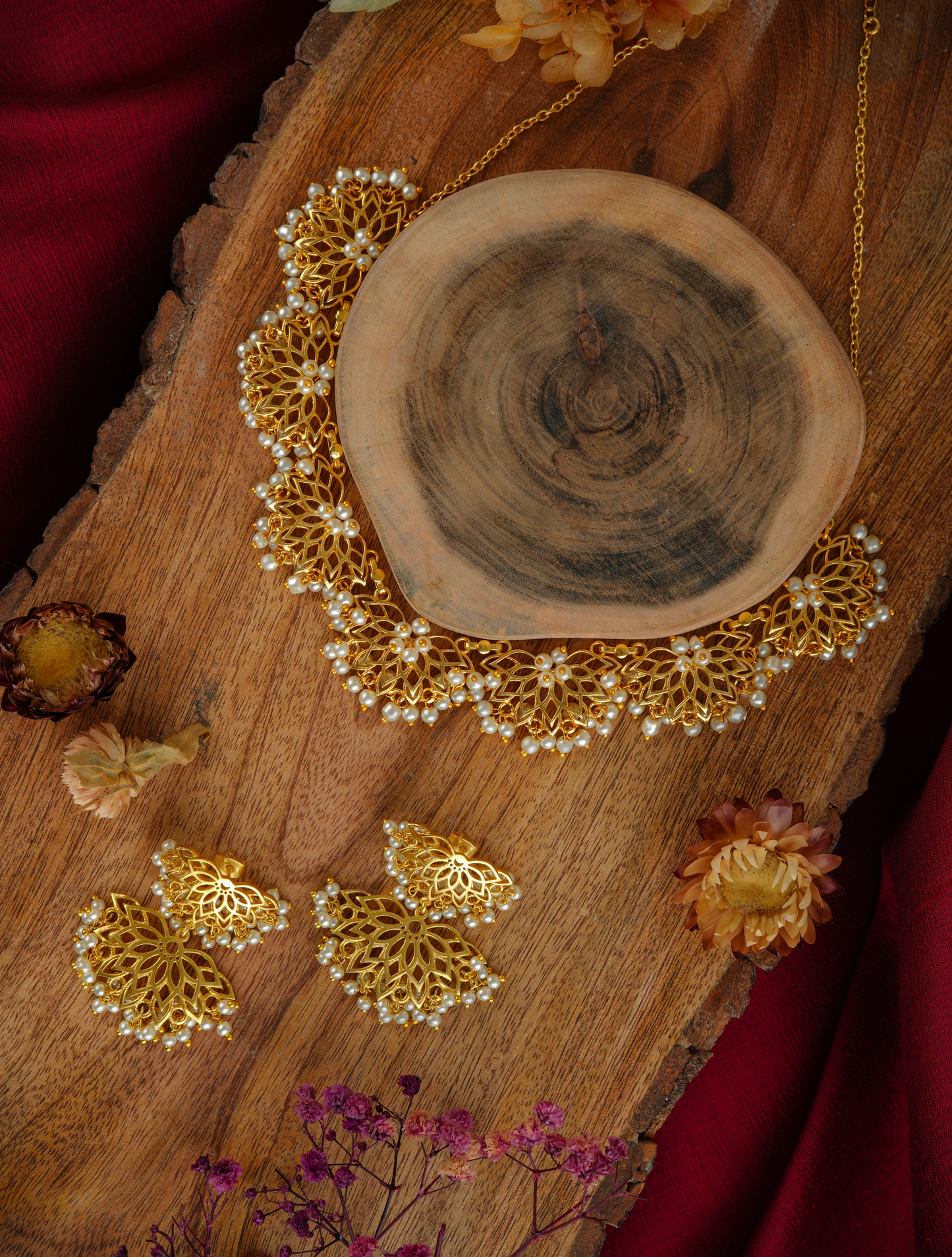 Lotus Mist Set with Lotus Mist Duet Earrings