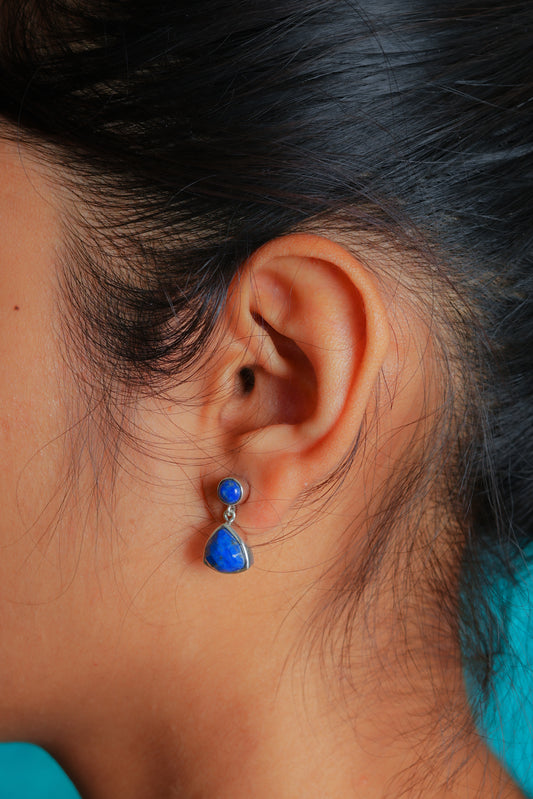 Silver Lapis Lazuli Doublets
