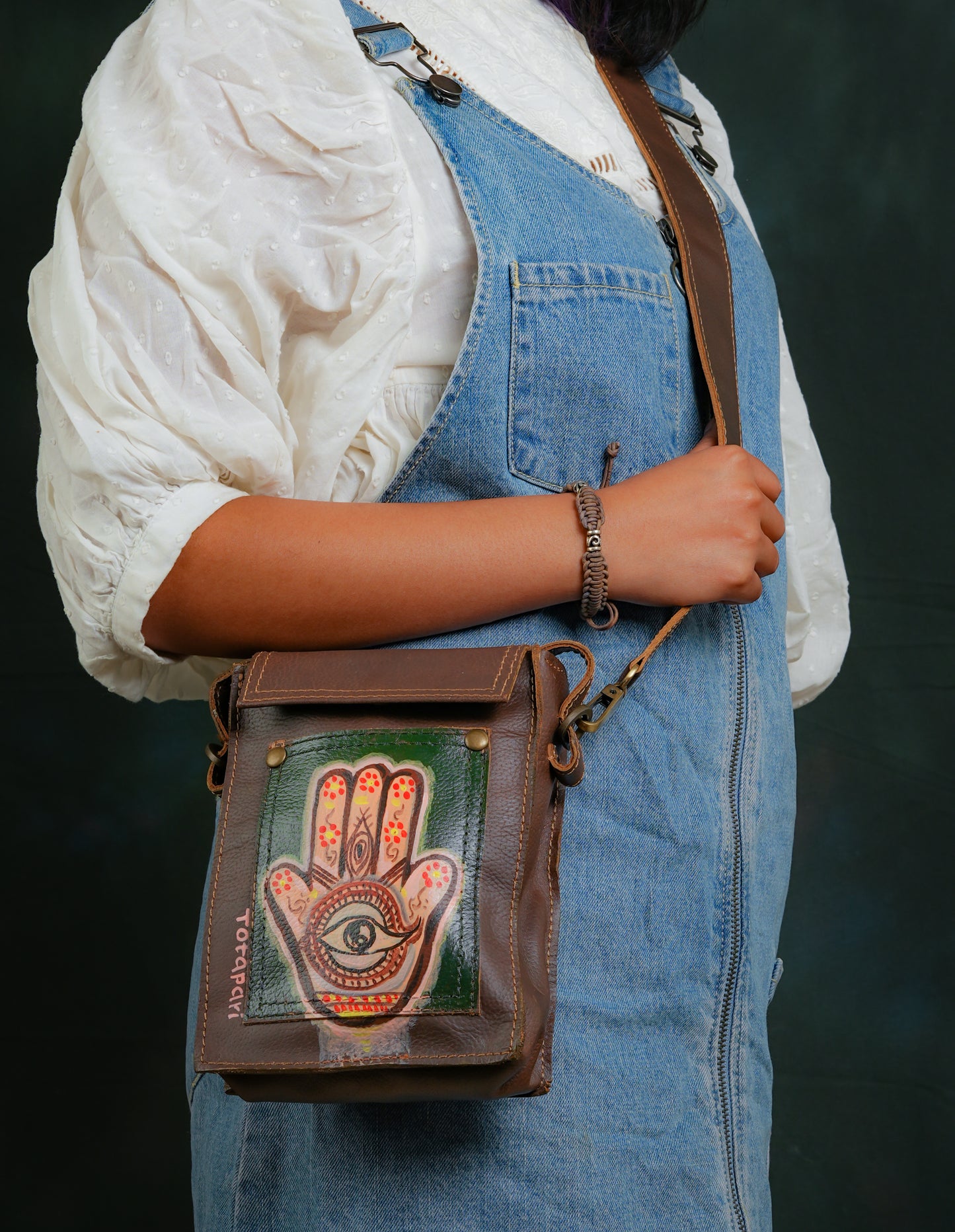Hamsa Handpainted Bag I
