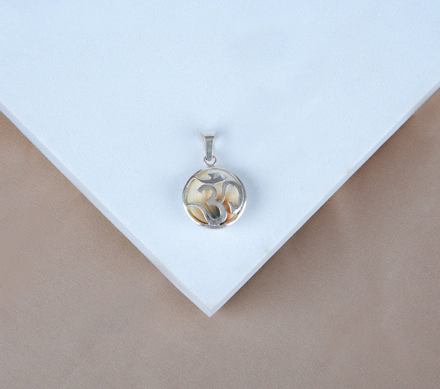 Om Shiva Eye Silver Pendant