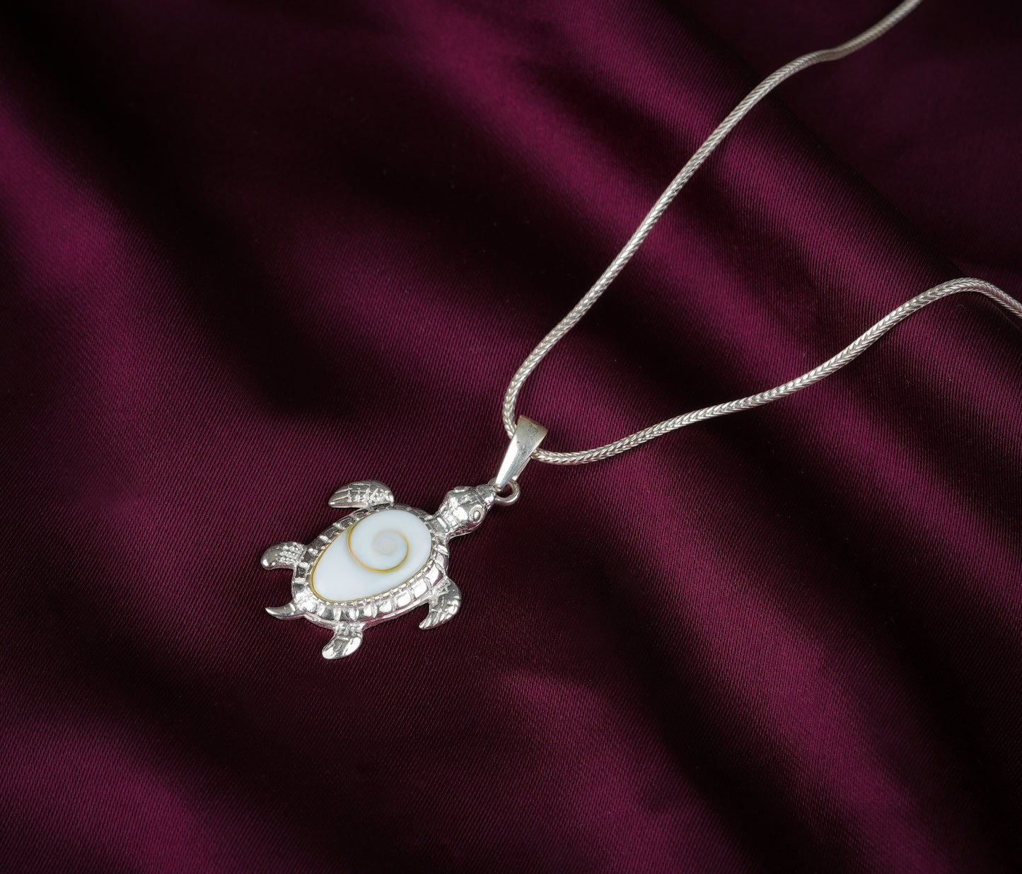 Golden Shell Turtle Pendant