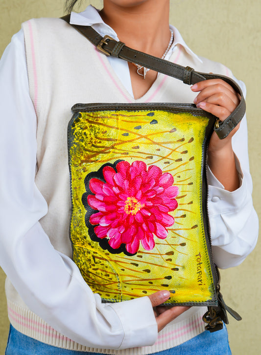 Hydrangea Hand Painted Bag