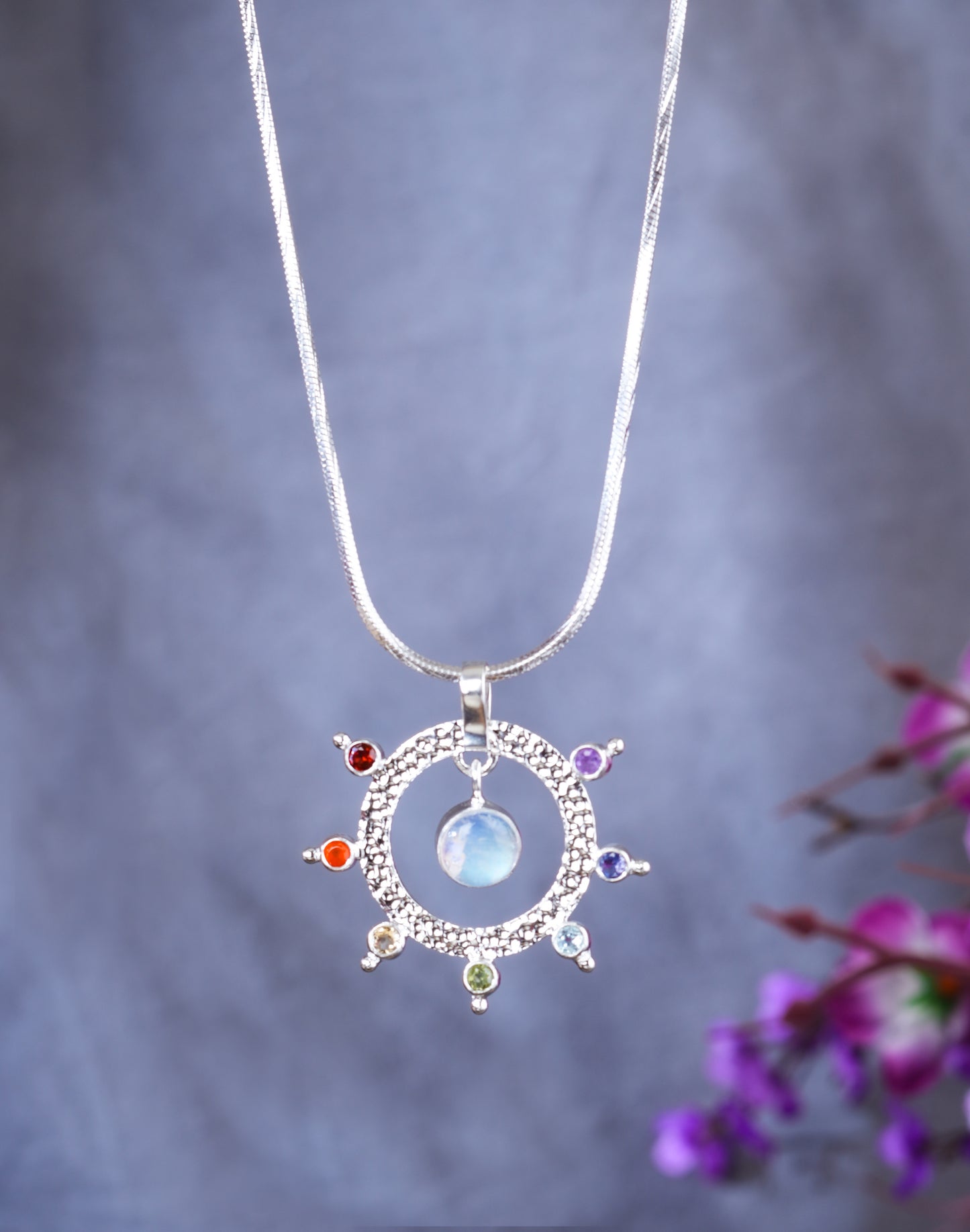 'Song Of Stones' Silver Pendant