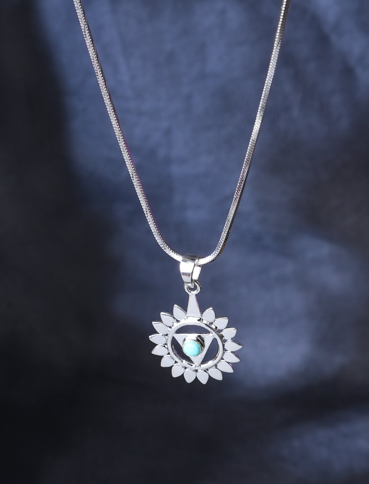 Healing Third Eye Chakra Turquoise Pendant