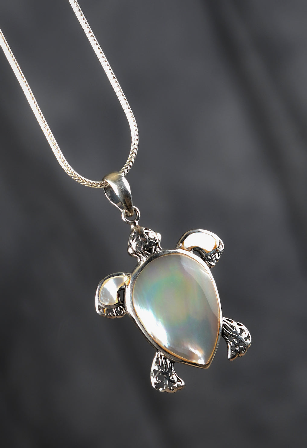 Turtle Mother of Pearl Pendant