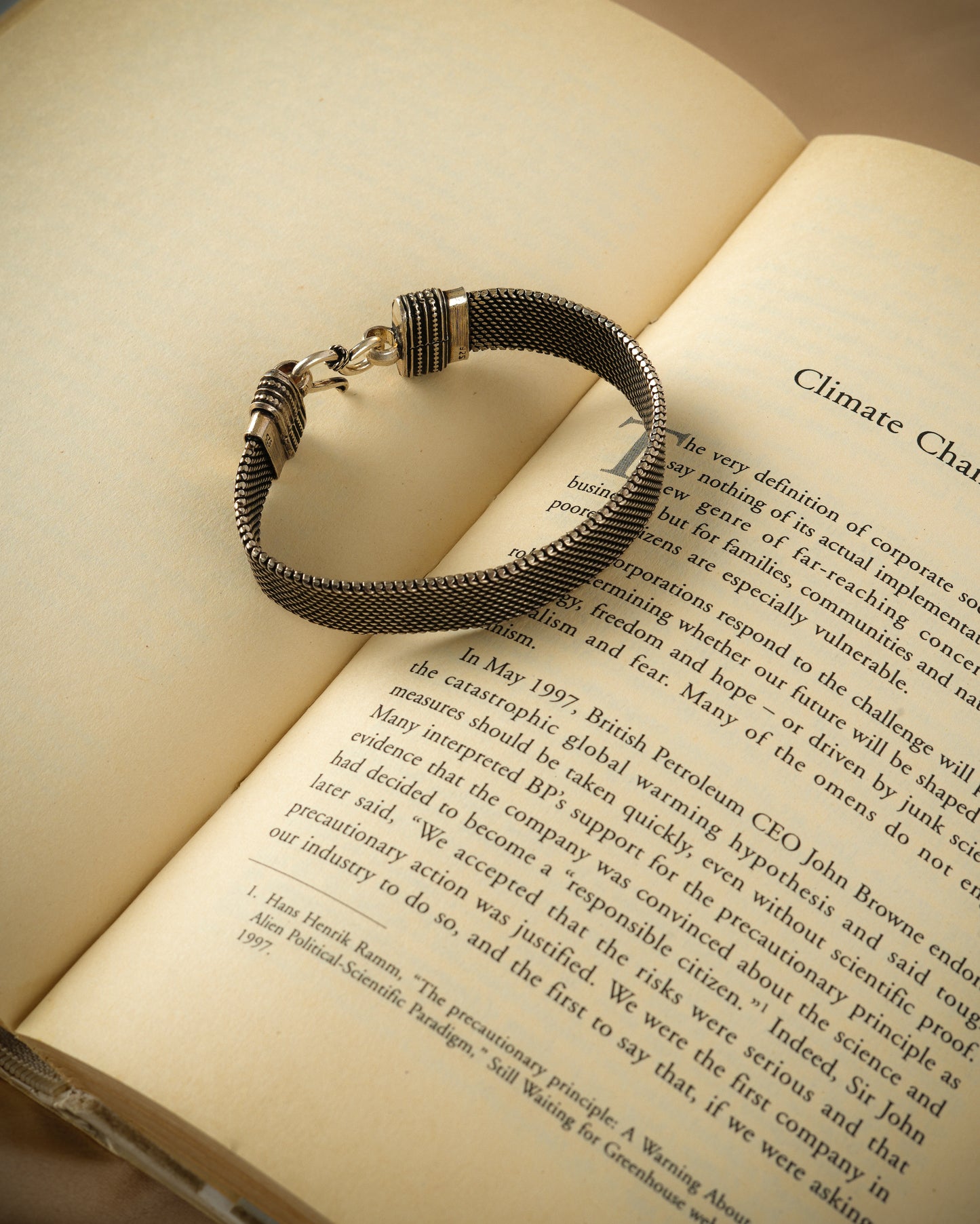 Silver Oxidised Bracelet
