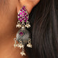 Anjali Silver Kundan Earrings