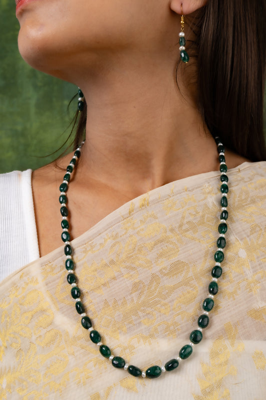 Greenfinger Emerald Necklace Set