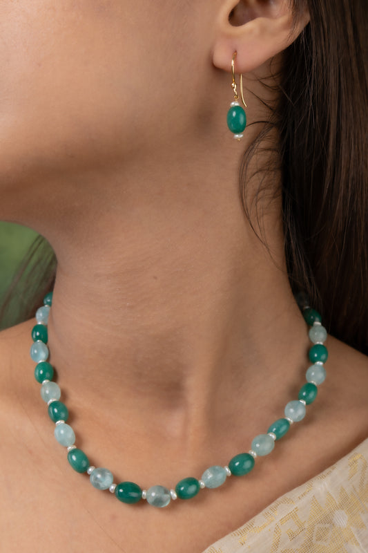 Green and Blue Jade Necklace