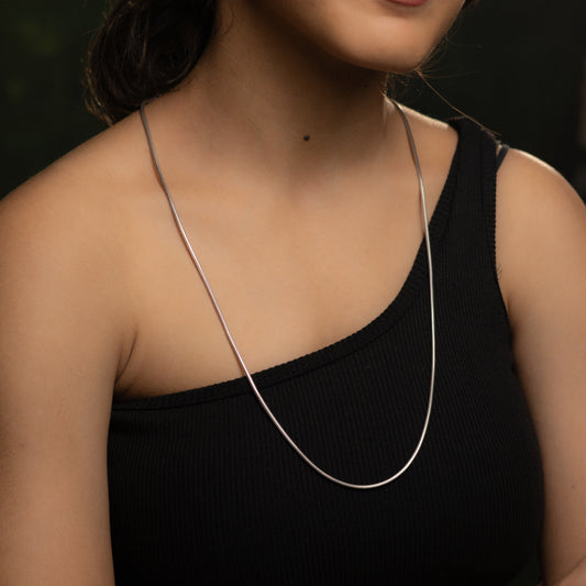 Silver Snake Chain(28 Inches)