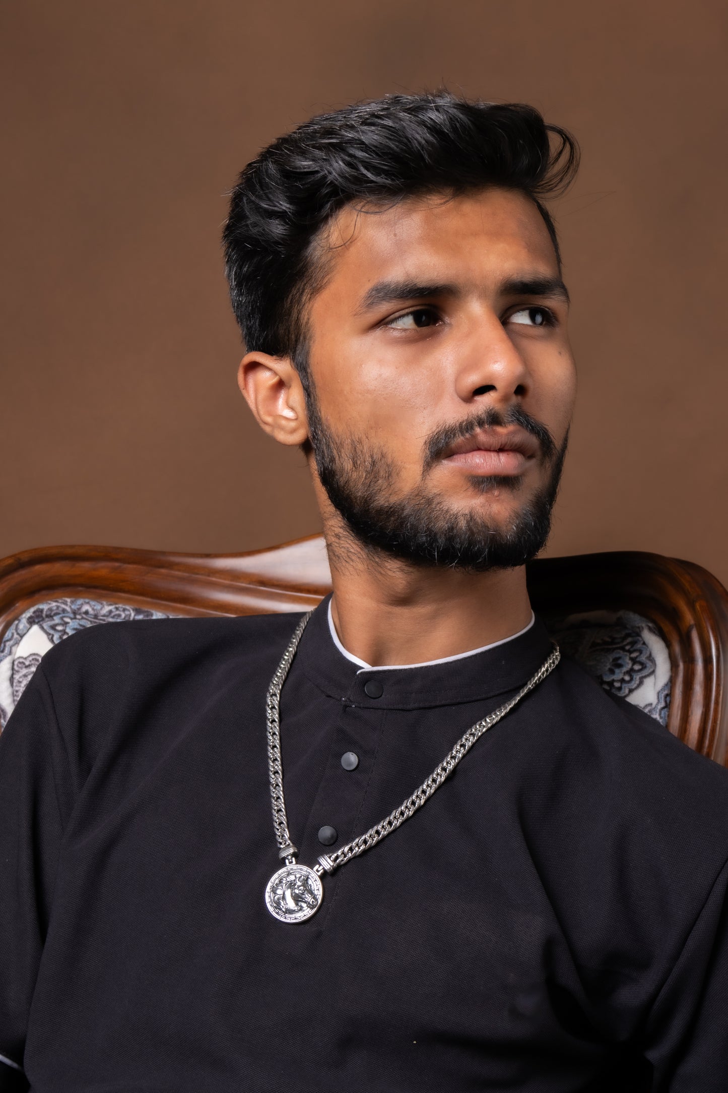 'Chetak' Horse Men Silver Necklace
