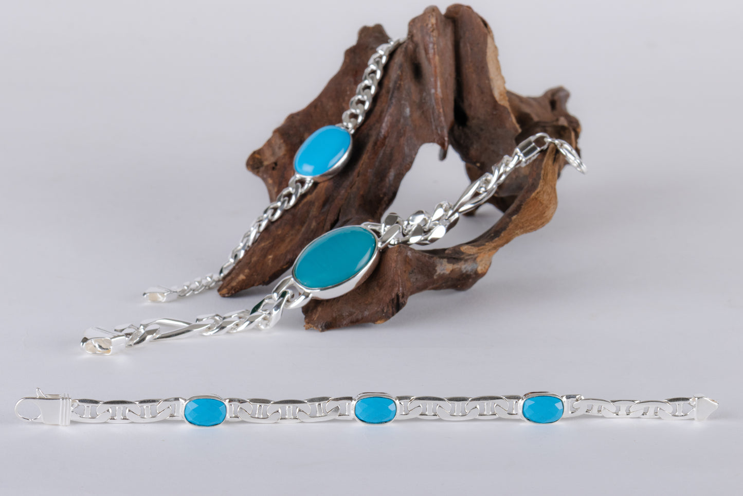 THE KHAN SILVER TURQUOISE BRACELET