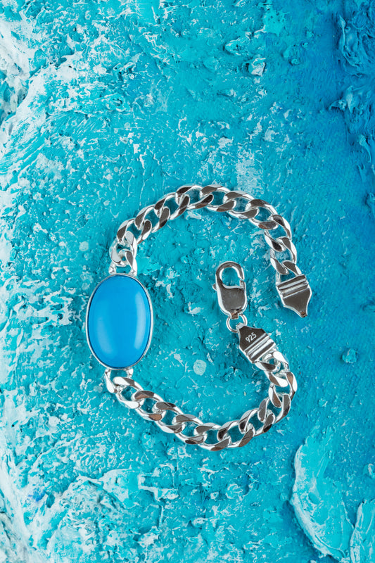 Bold Bandit Salmaan Silver Bracelet