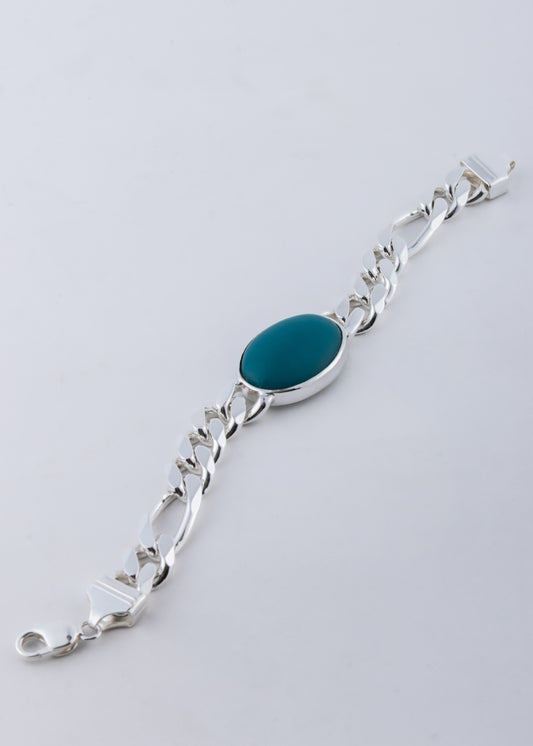 THE KHAN SILVER TURQUOISE BRACELET