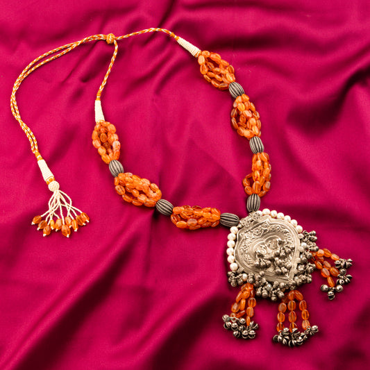 Silver Carnelian Antique Necklace