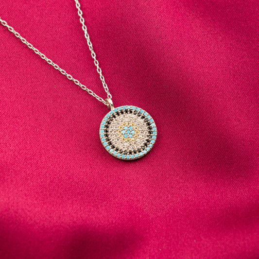 Rebecca Cubic Zirconia Silver Necklace