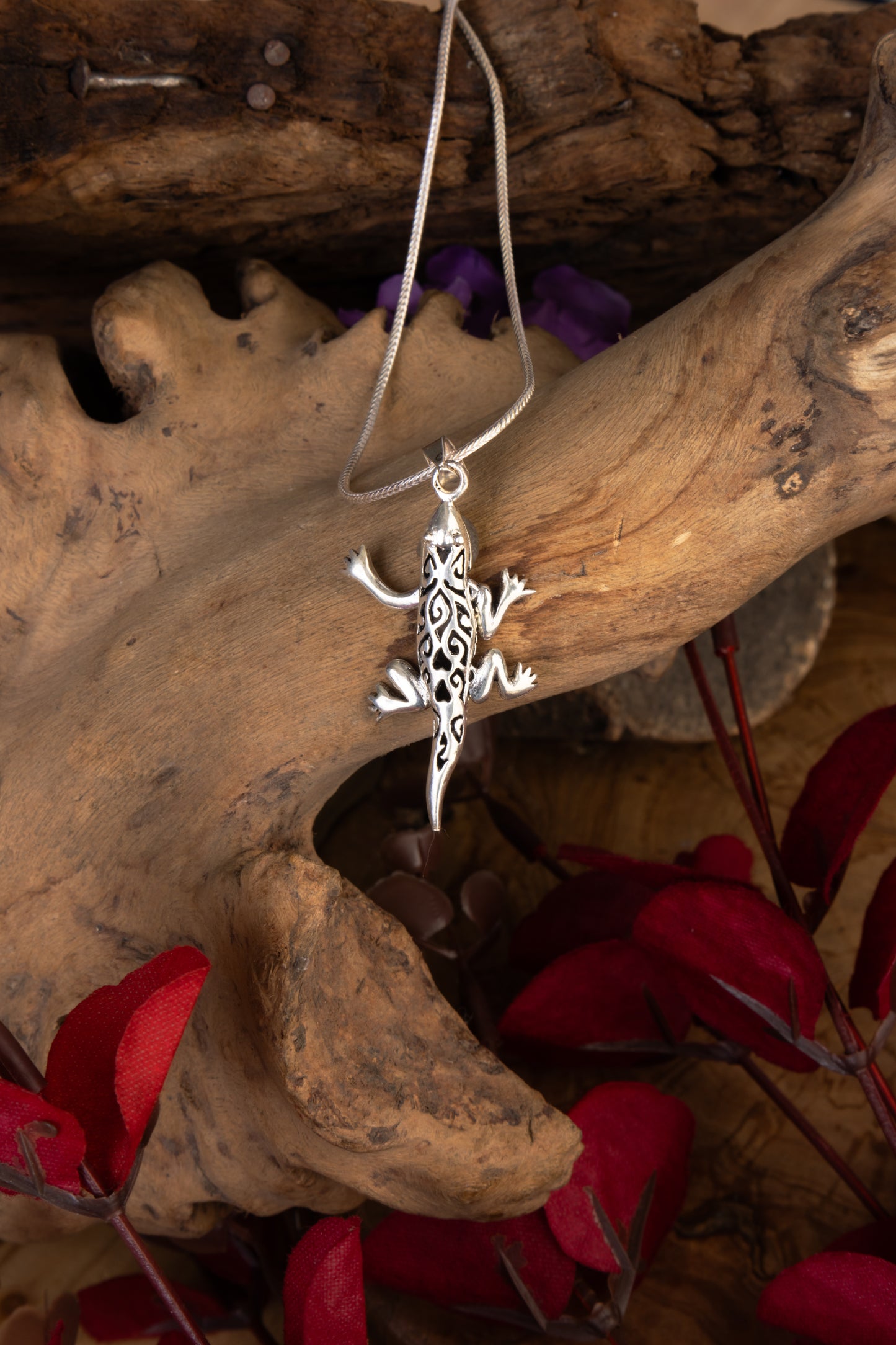 Lounge Lizard Silver Pendant