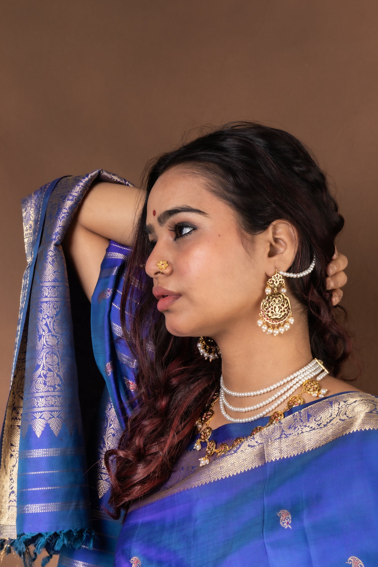 Laila Purani Dilli Necklace Set(Gold Plated)