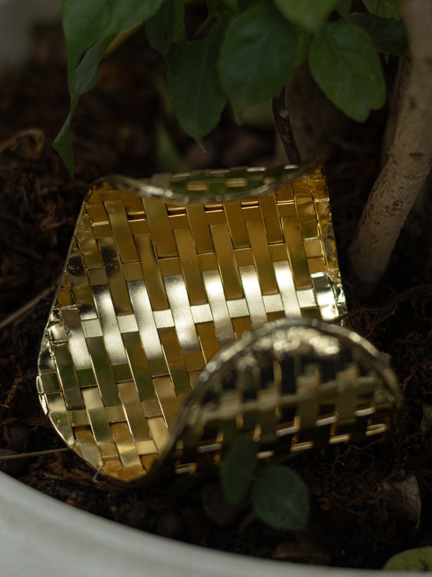 Golden Weave Cuff Bracelet