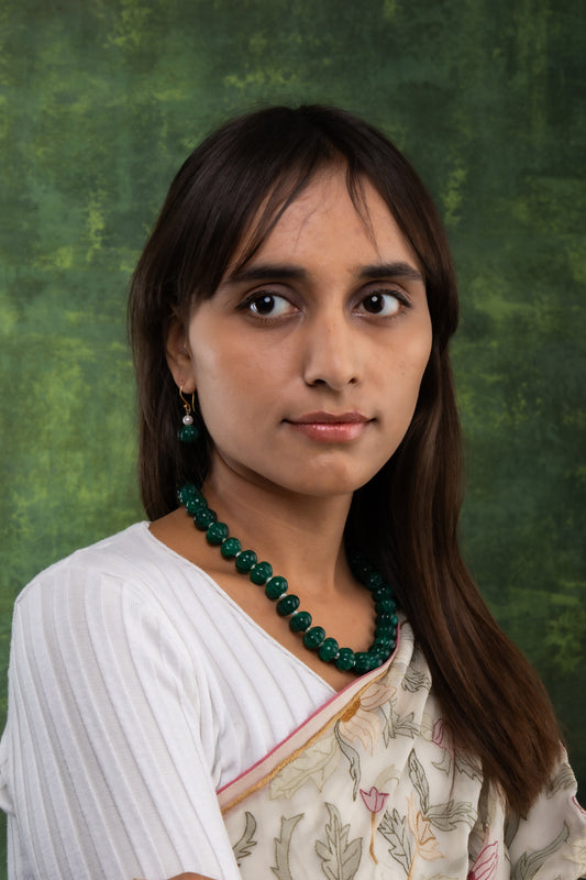 Green Quartz Melons Necklace Set