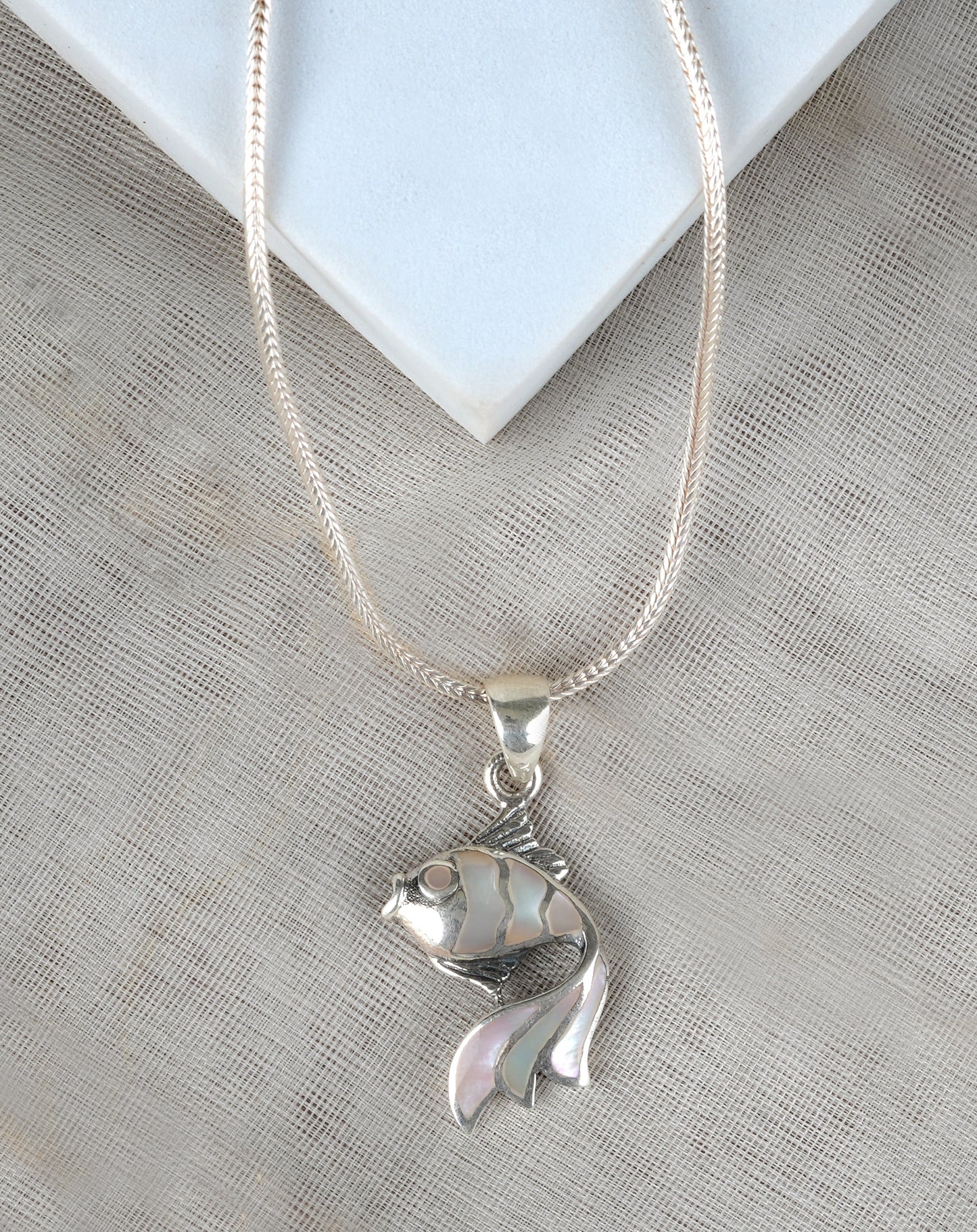 Oceanic Serenity Silver Pendant