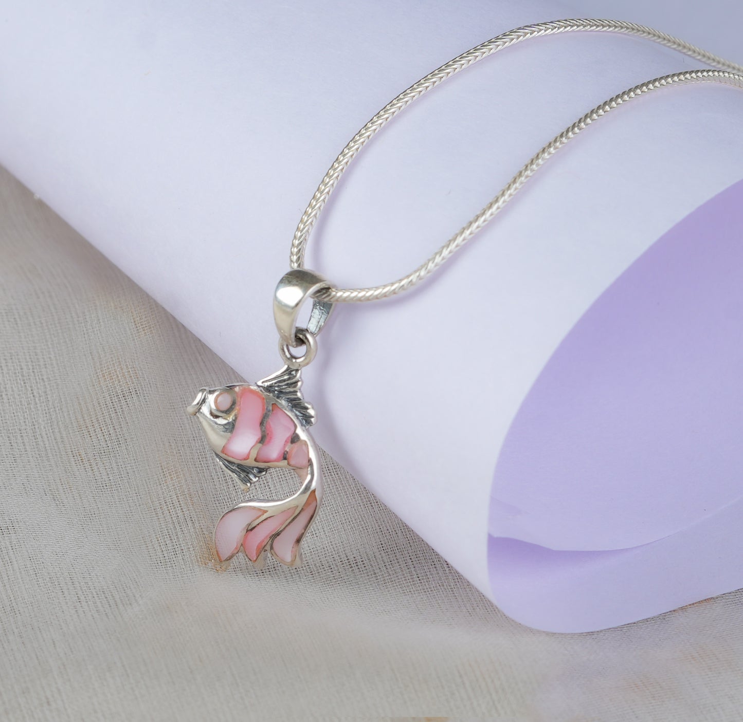 Aqua Beauty Silver Pendant