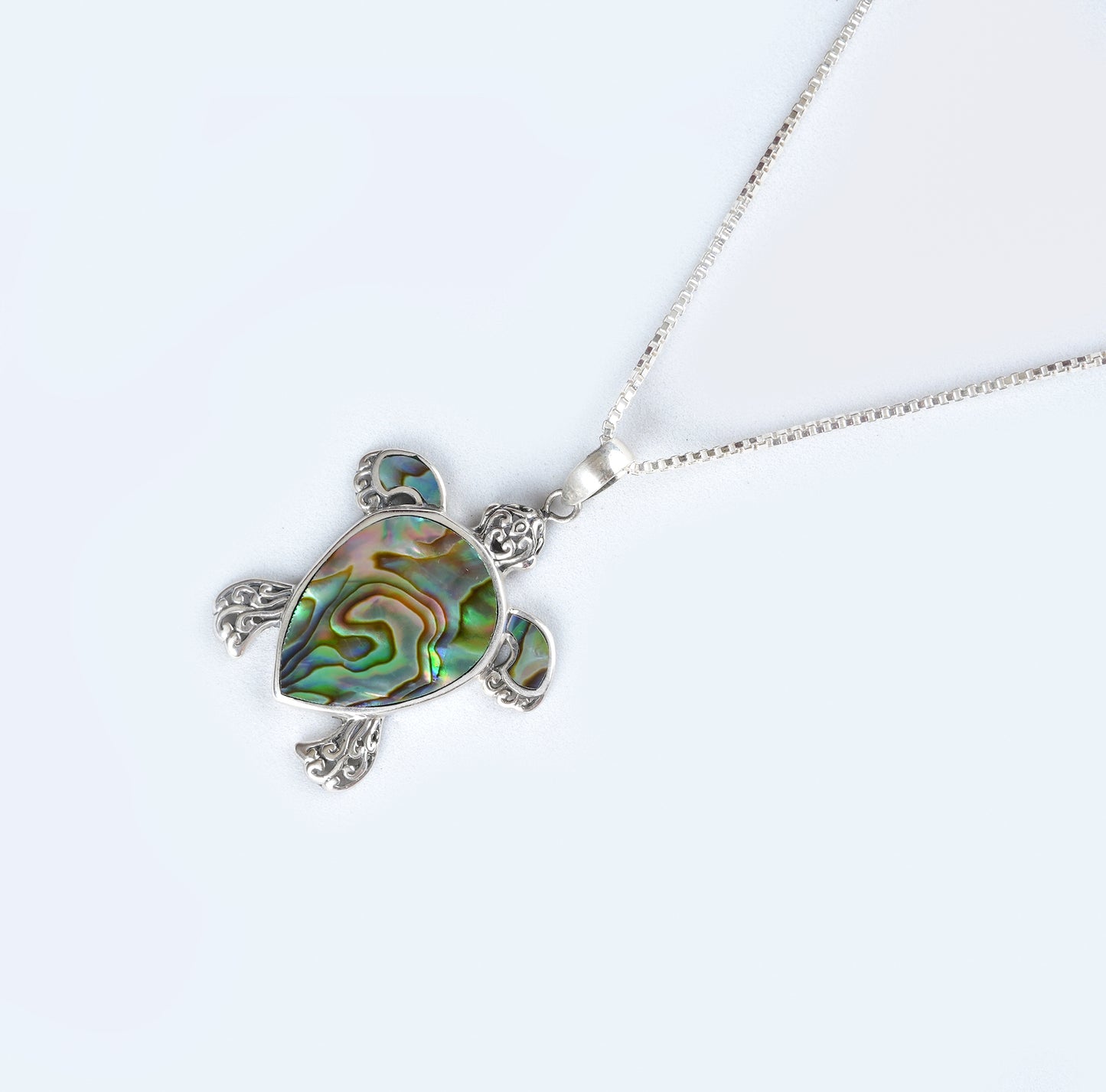 Turtle Charm Abalone Pendant