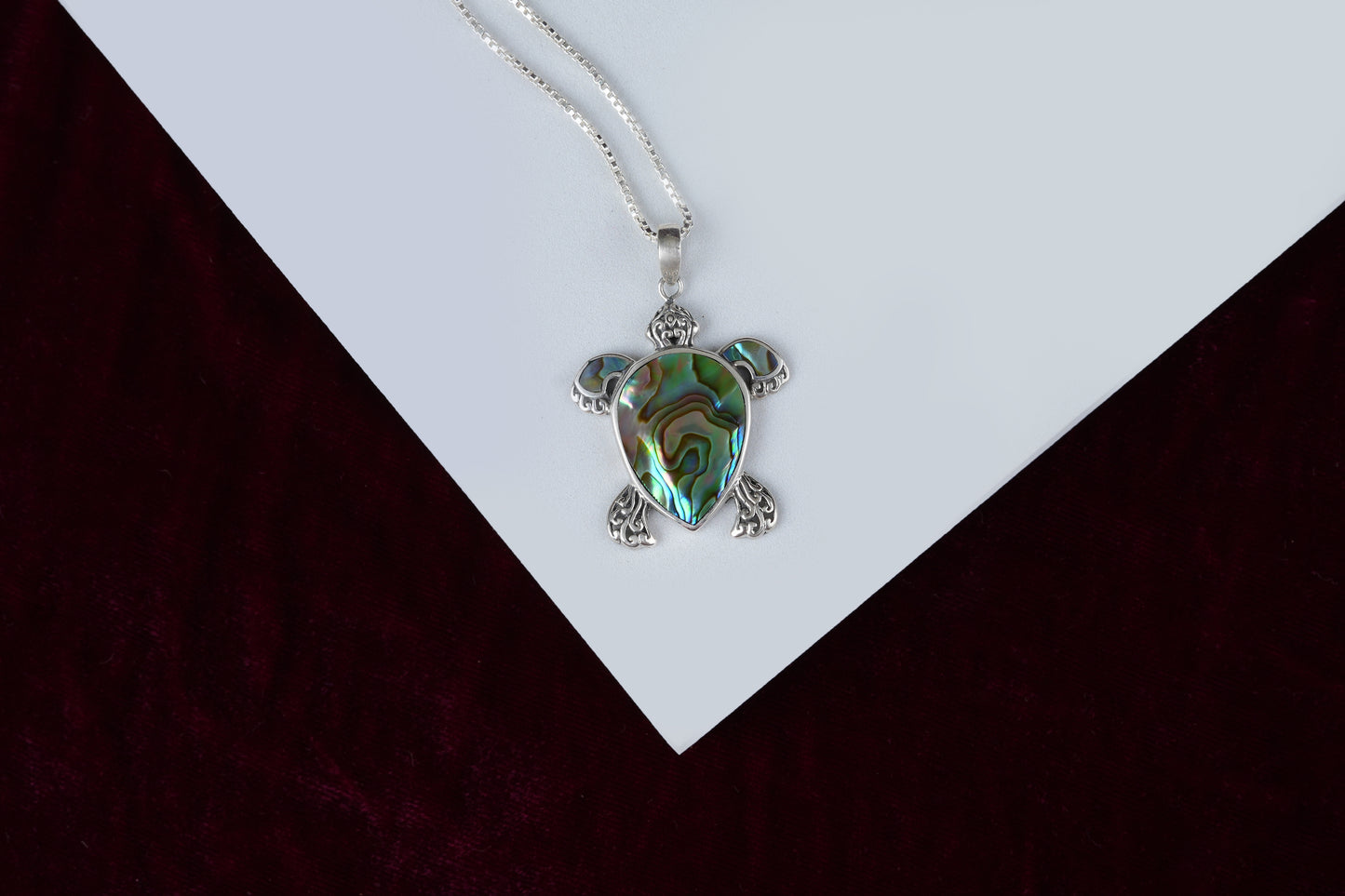 Turtle Charm Abalone Pendant