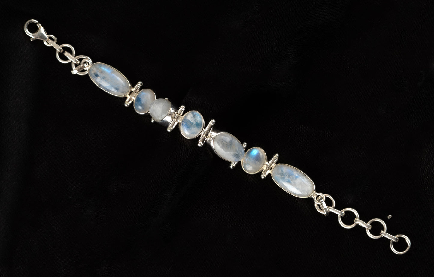 Moonstone Extravaganza Silver Bracelet