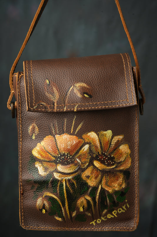 Floral Bouquet Handpainted Sling