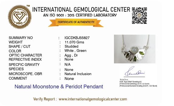 Rainbow Moonstone and Peridot Necklace