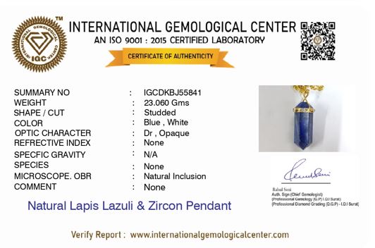 Sacred Eye Lapis Pendant