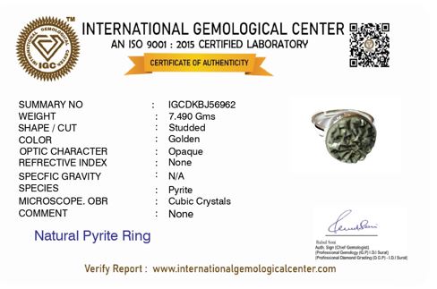 Silver Pyrite Ring