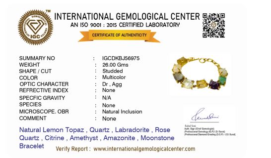 Uncut Multistone Bracelet