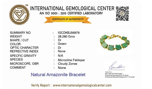 Uncut Amazonite Bracelet