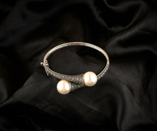 Marcasite Pearl Bracelet