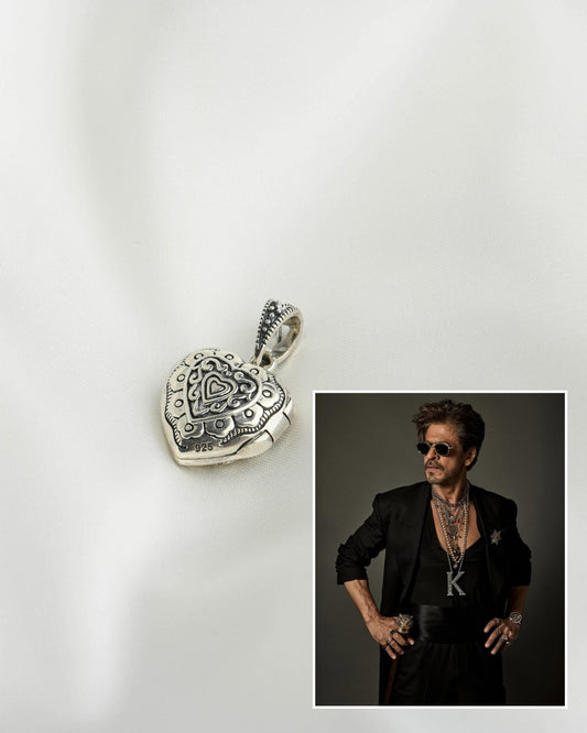Eternal Embrace: Open Heart Marcasite Pendant