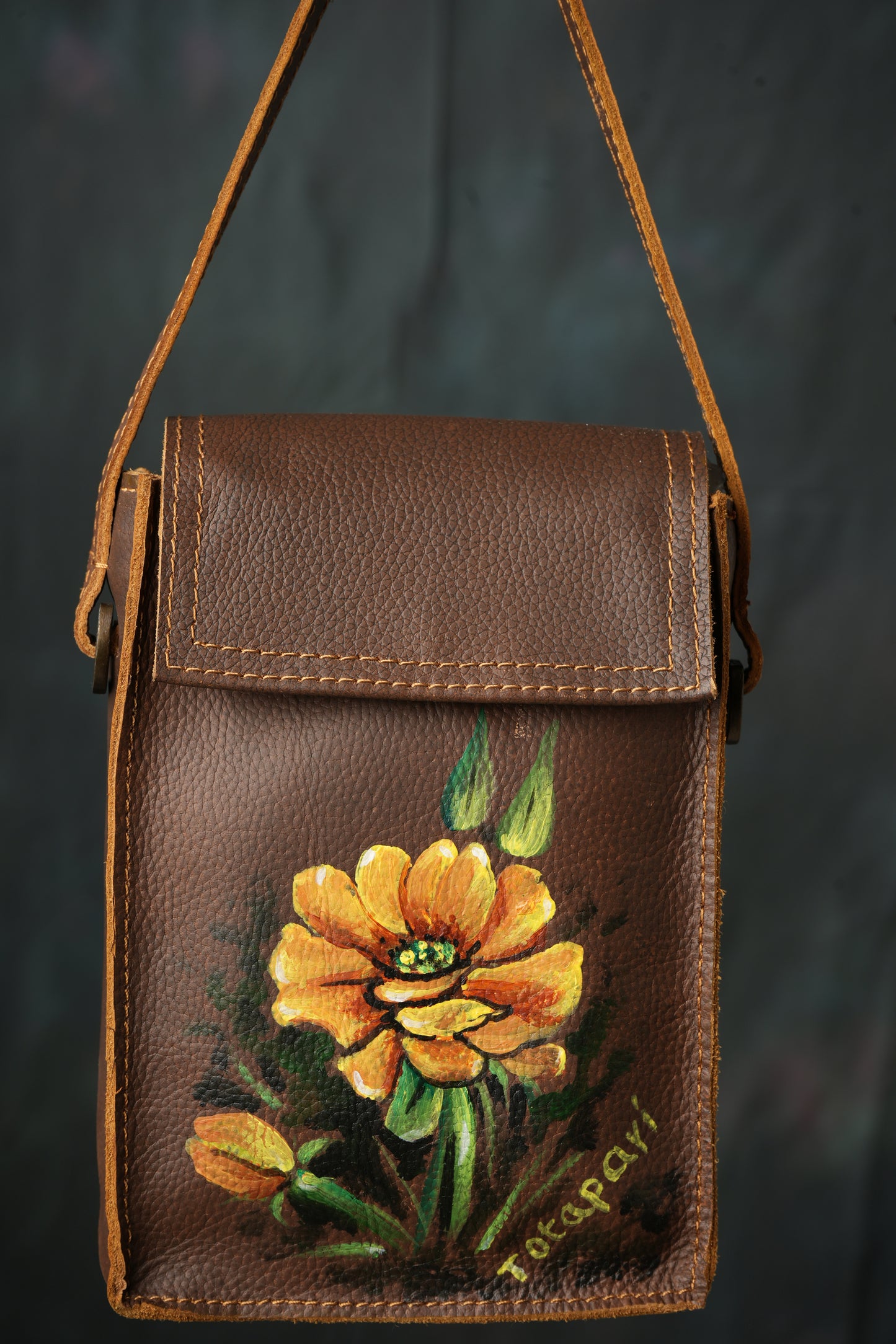 Gerbera Hand Painted Small Sling