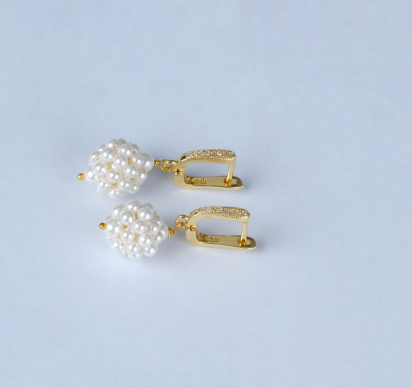 Jasmine Pearl Golden Earrings