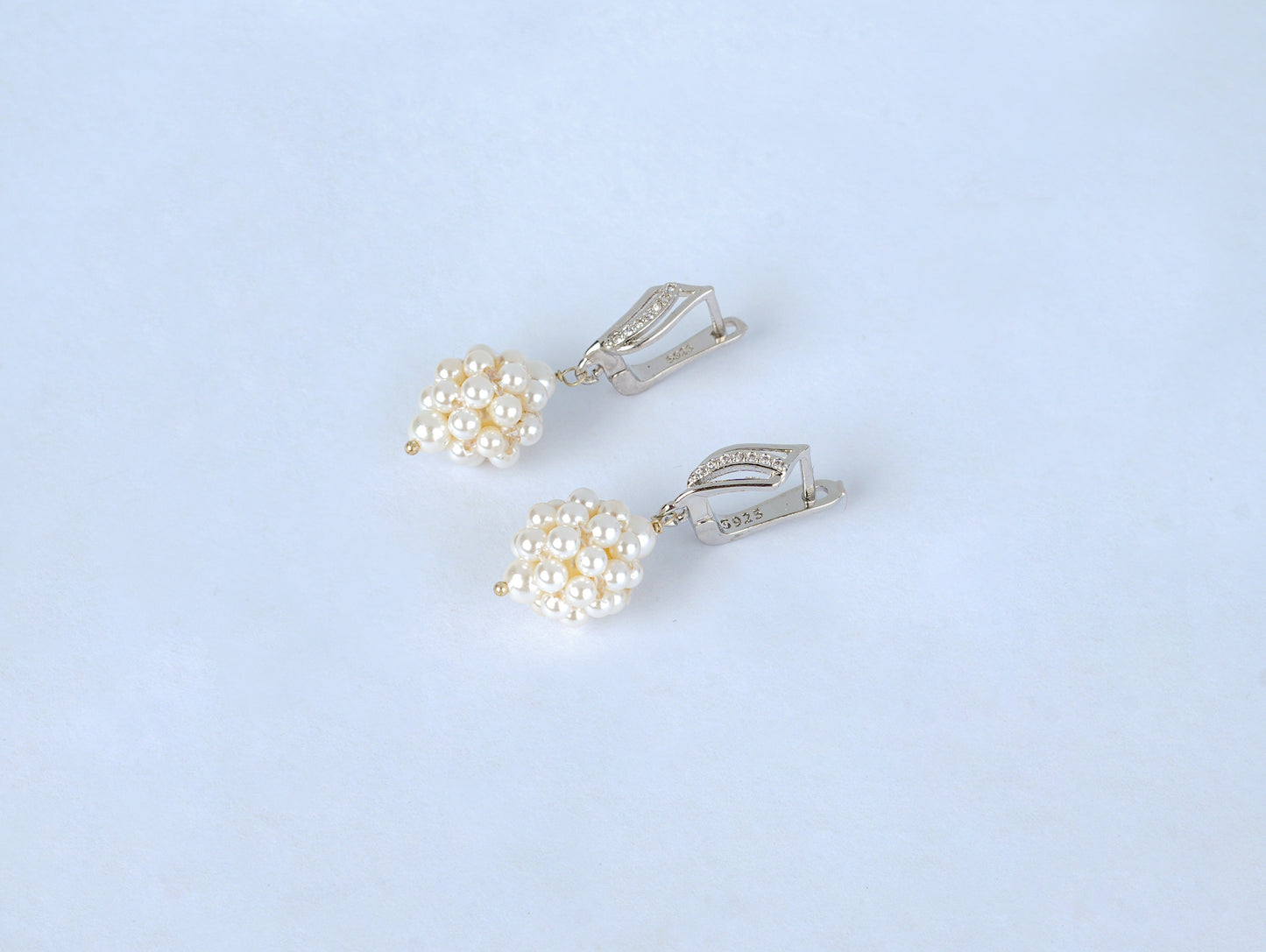 Jasmine Pearl Zircon Earrings