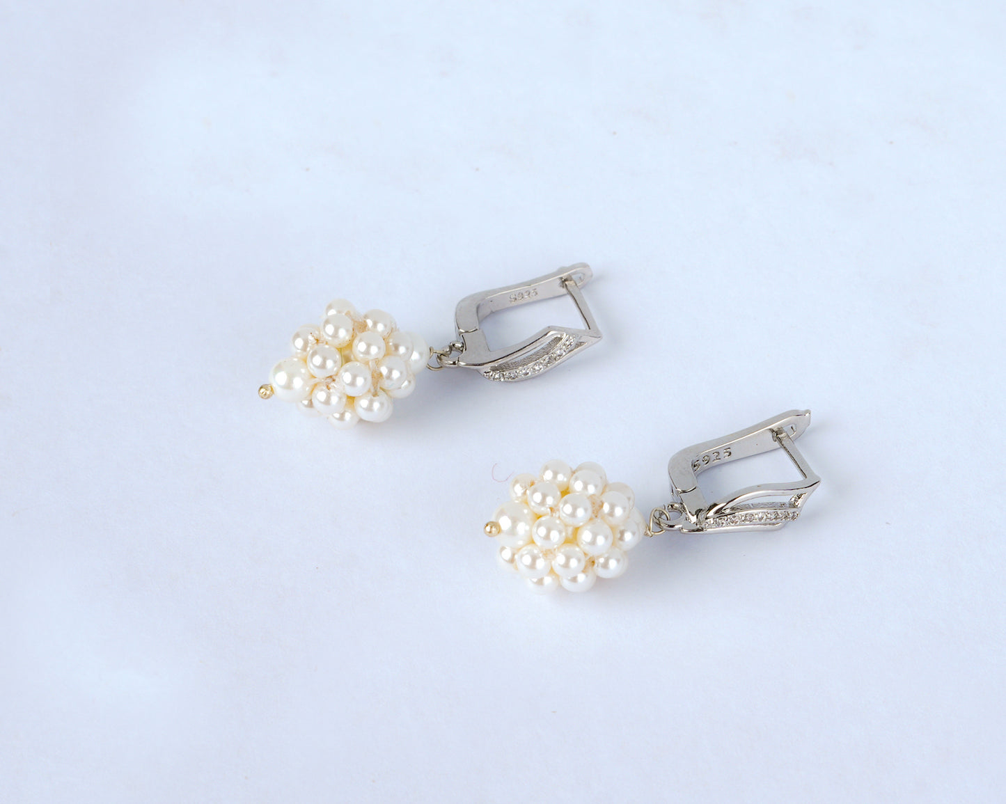Jasmine Pearl Zircon Earrings