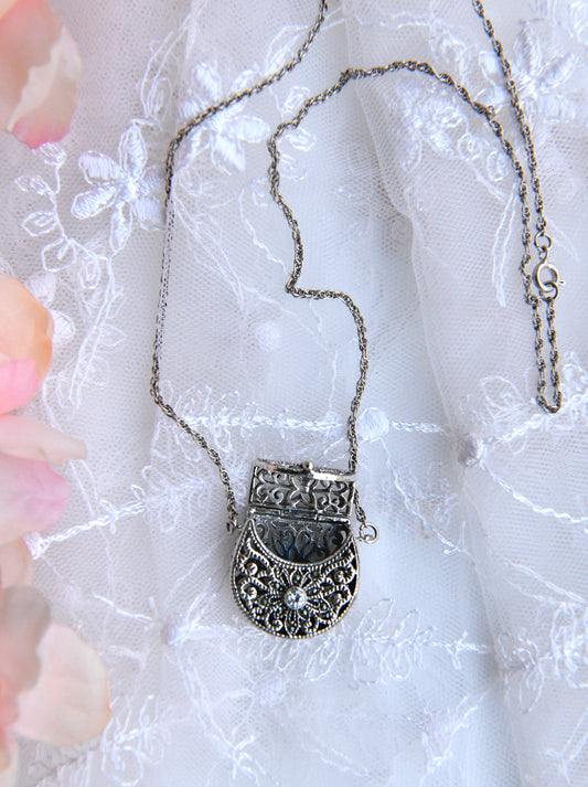My Little Purse Necklace In Silver