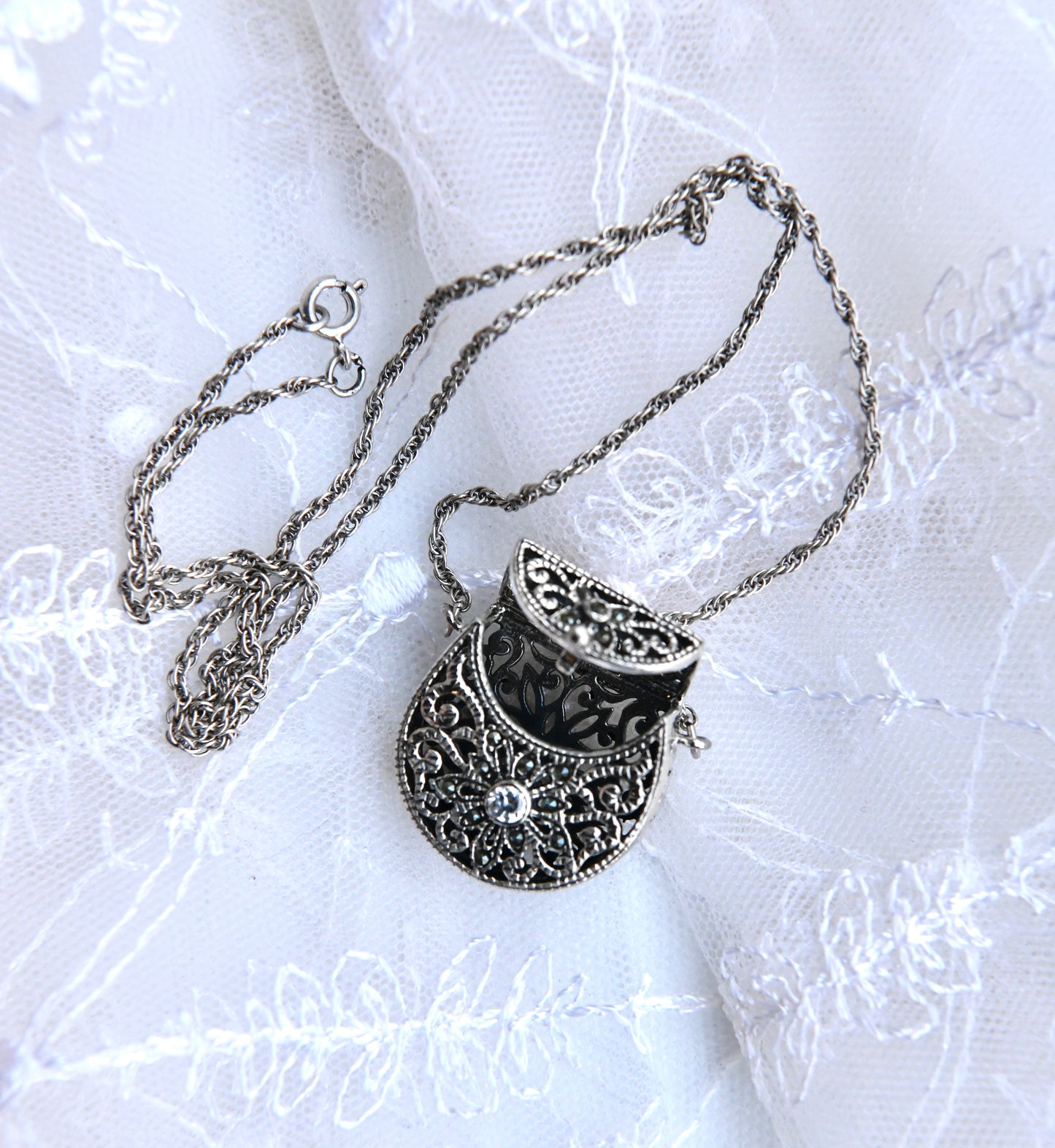 My Little Purse Necklace In Silver