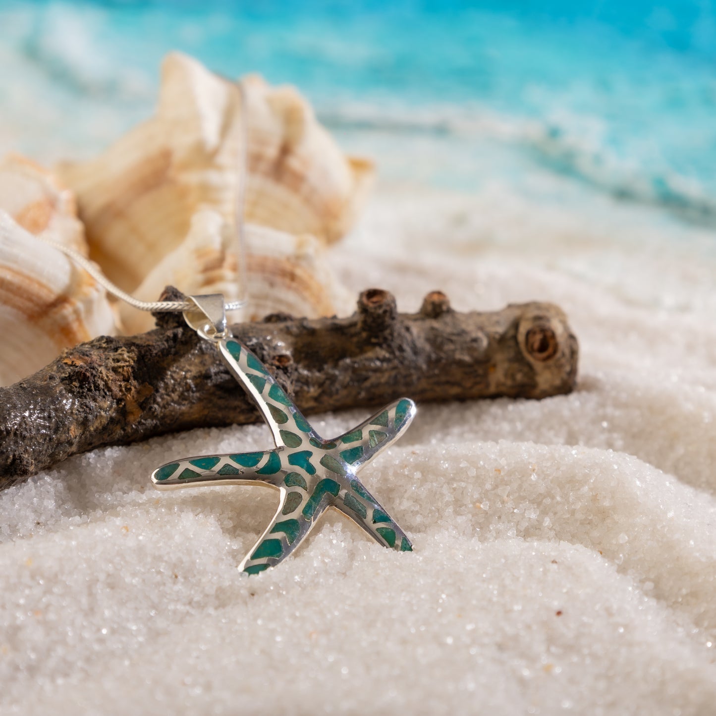 Starfish In MOP And Silver
