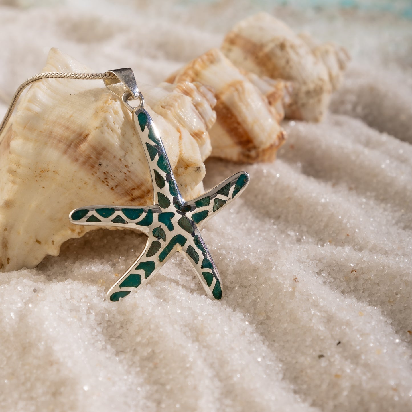 Starfish In MOP And Silver