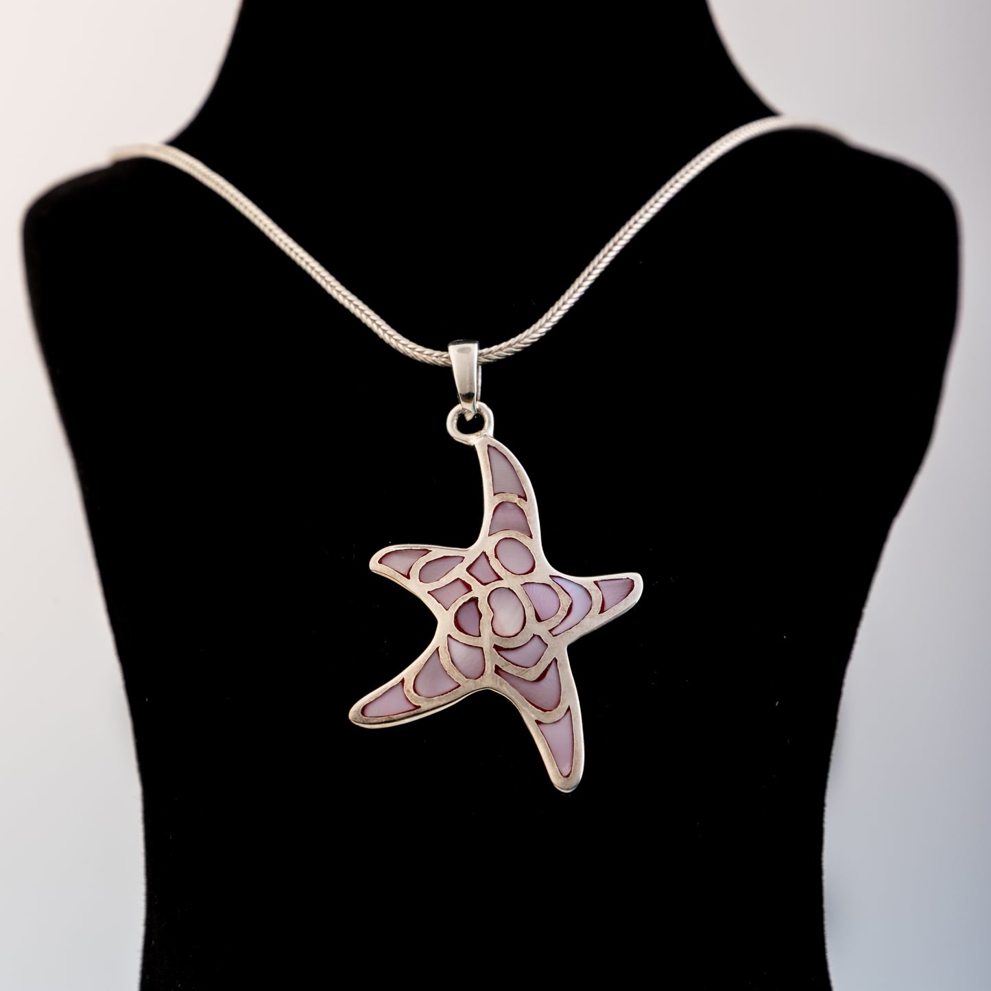 Silver MOP Star Fish Pendants